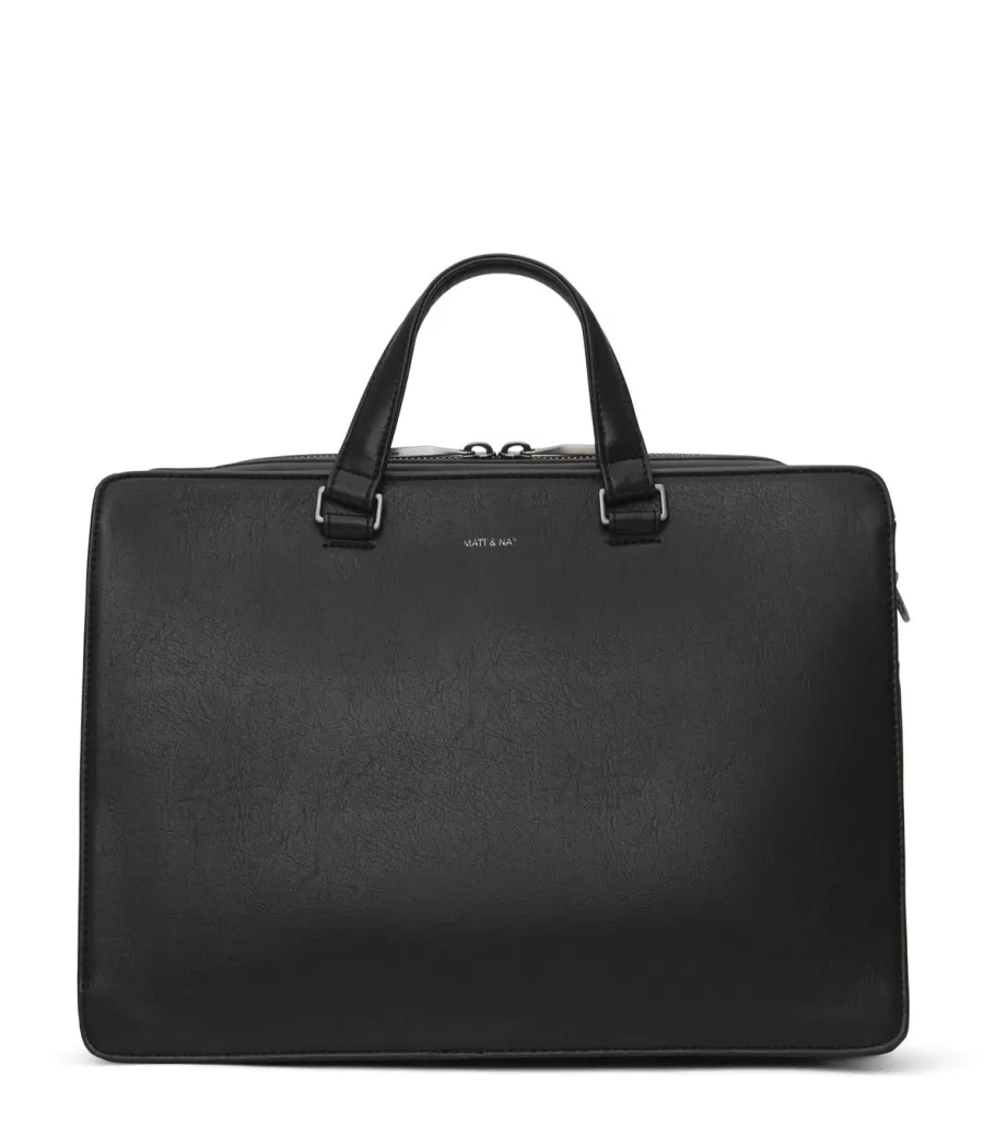 Matt & Nat Briefcases | Briefcases*DAVID Vegan Briefcase - Vintage BLACK