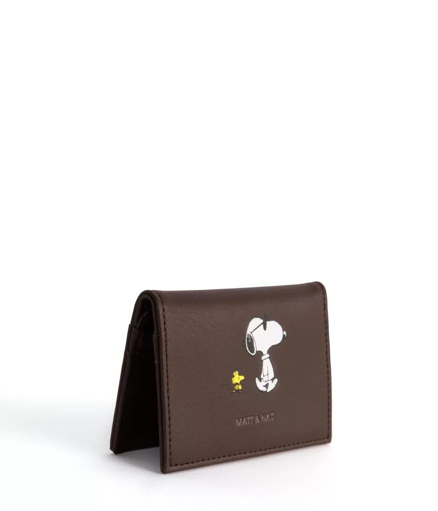 Matt & Nat Wallets | Wallets* x PEANUTS LIZP Vegan Folded Wallet - Joe Cool & Woodstock Edition DECAF