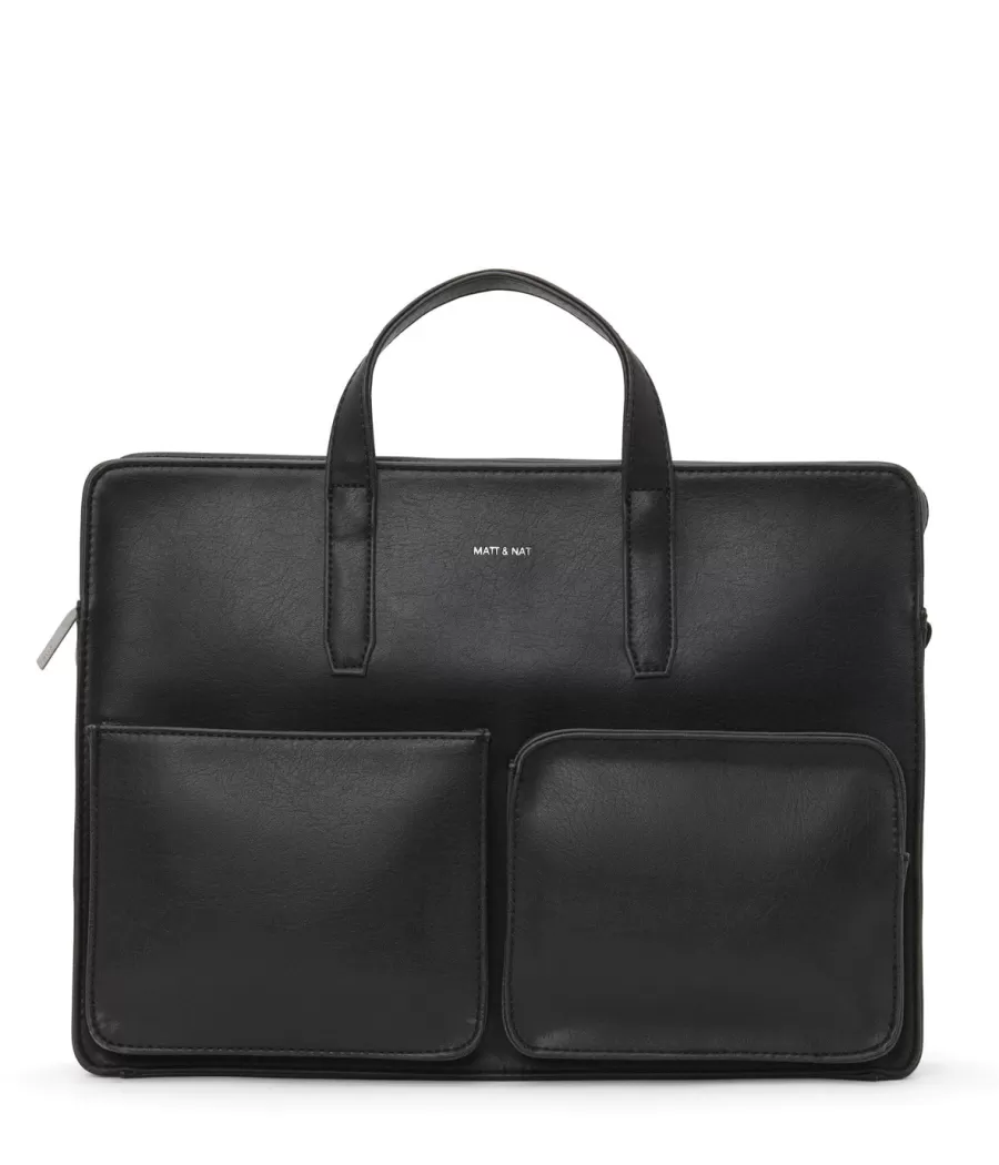 Matt & Nat Briefcases | Briefcases*SOREN Vegan Briefcase - Vintage BLACK