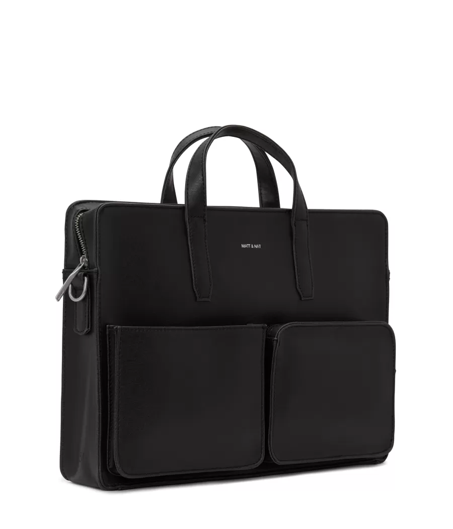 Matt & Nat Briefcases | Briefcases*SOREN Vegan Briefcase - Vintage BLACK