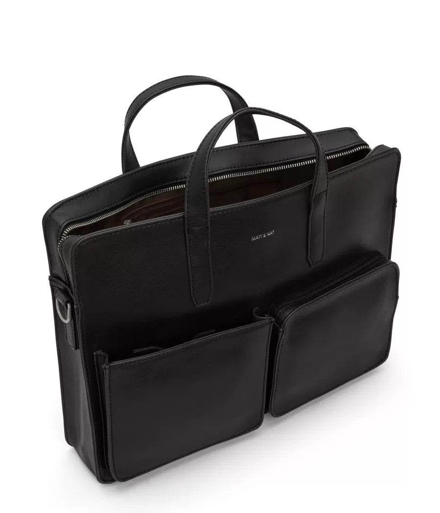 Matt & Nat Briefcases | Briefcases*SOREN Vegan Briefcase - Vintage BLACK