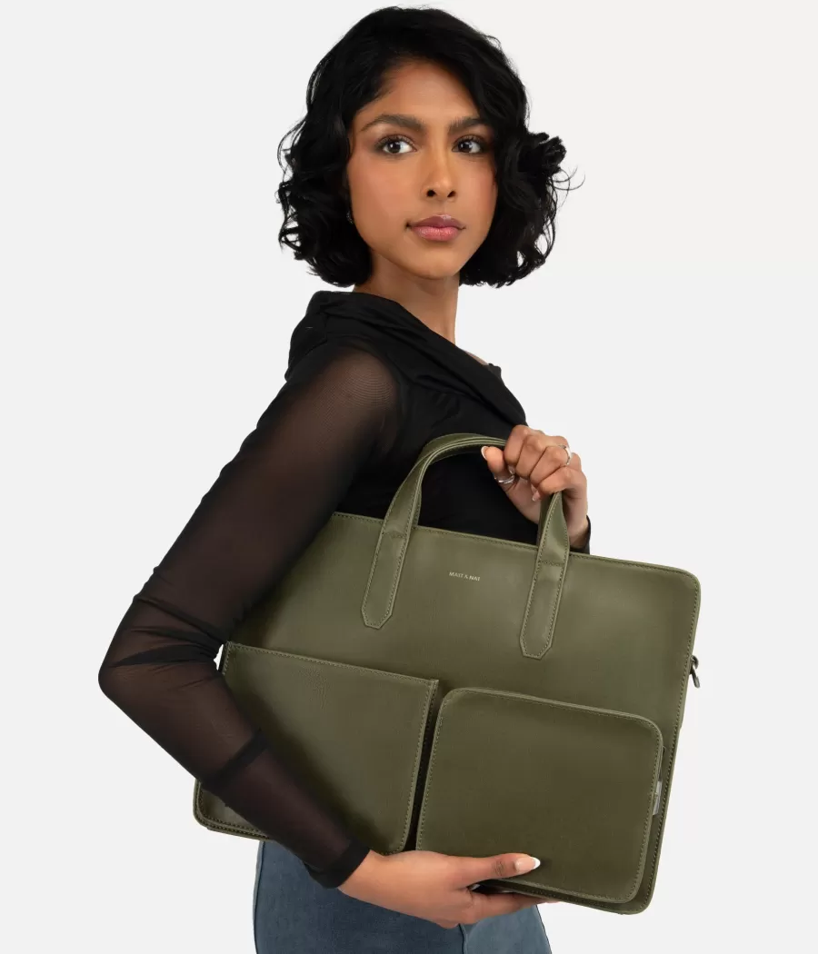 Matt & Nat Briefcases | Briefcases*SOREN Vegan Briefcase - Vintage BLACK